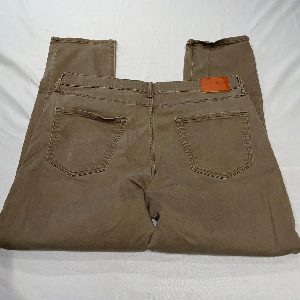 Lucky Brand 410 Athletic Straight Pants Mens 38x32 Brown 7MP10072